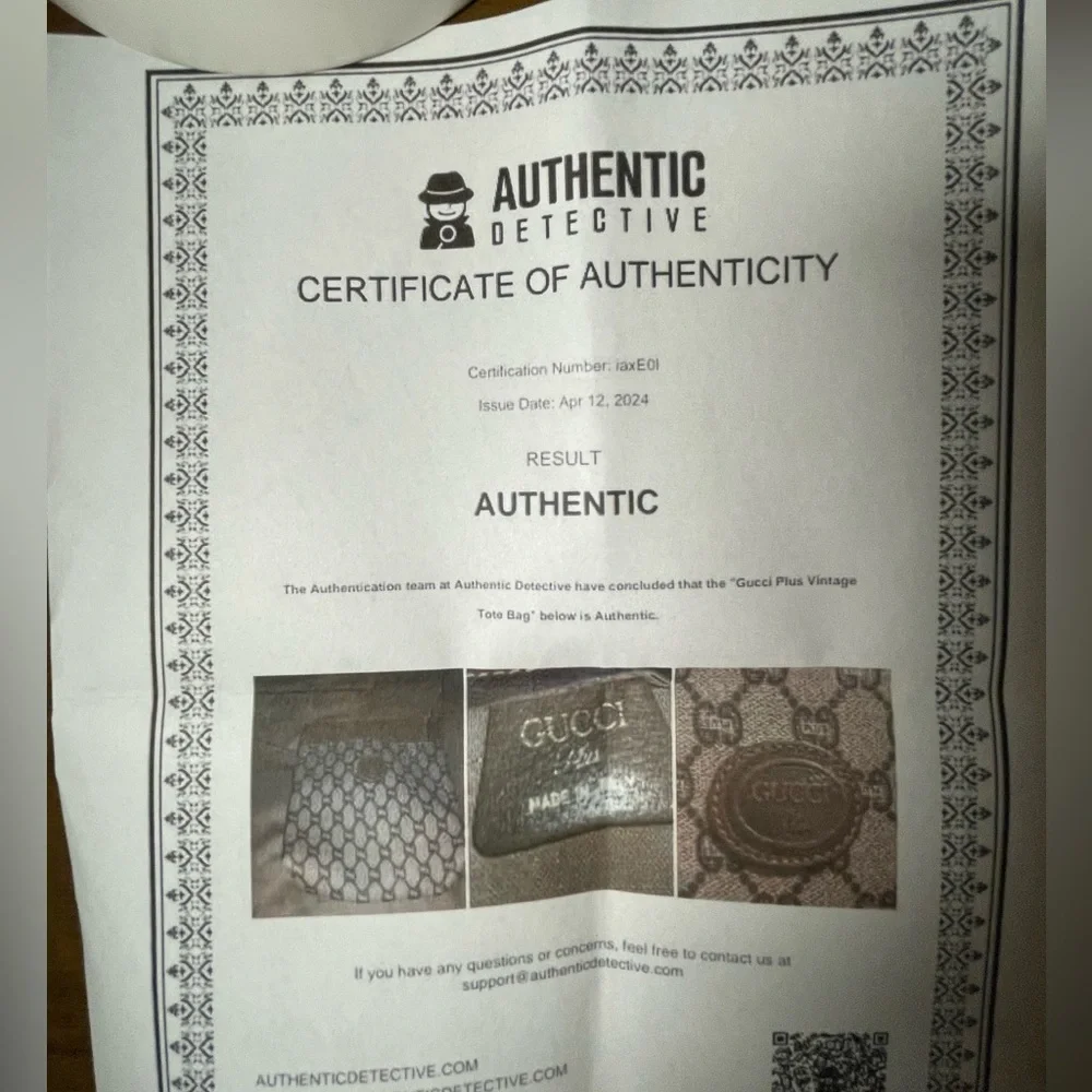 AUTHENTIC Gucci plus , gold tone  chain added for Crossbody option - Picture 10 of 13